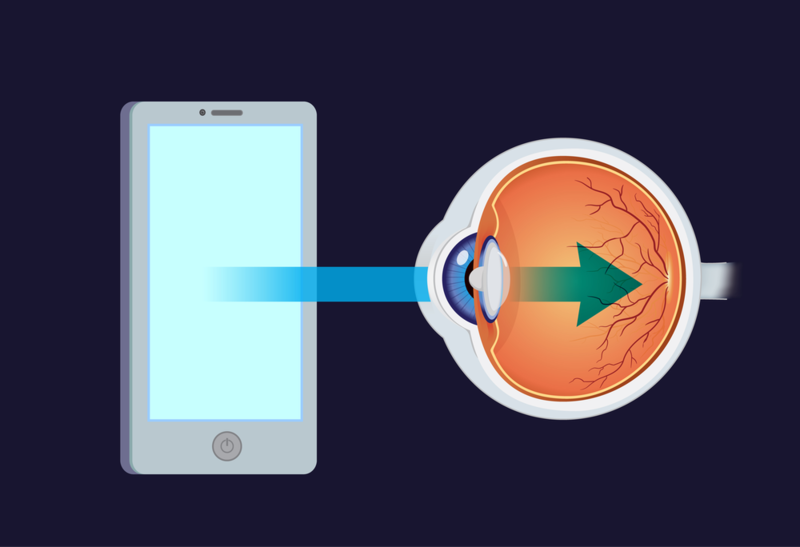 How blue light from device screens is killing your eyes.